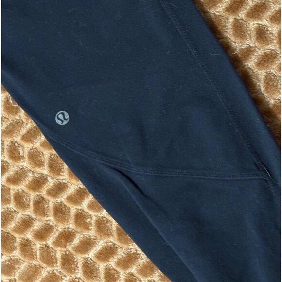 Lululemon Stretch French Terry Joggers Black 33" Inseam Pockets Size 6 - Picture 8 of 11